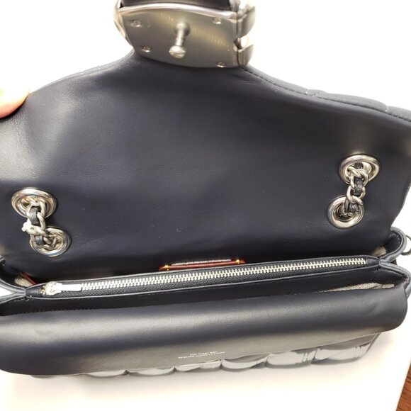 Coach Tabby 26 Tie Dye Metallic Gray Quilted Nappa Leather Bag Lux-206-090225 - Picture 7 of 12